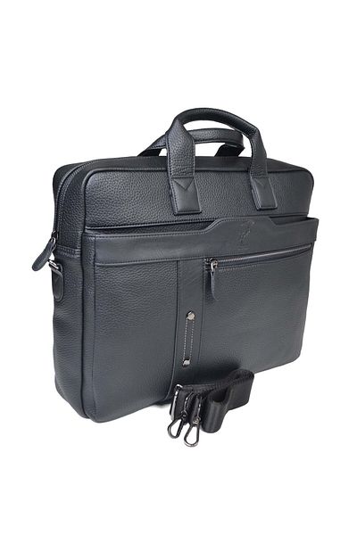 en deri 15,6-17,3 Inc. Servietă impermeabilă cu mai multe compartimente și geantă pentru laptop cu curea de umăr și de mână