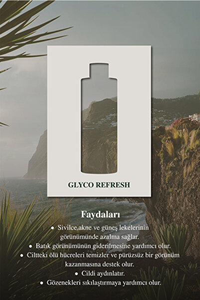 Clara Hygienics Glyco Refresh %5 Glikolik Asit Tonik 200ml - Leke Karşıtı Aydınlatıcı Yenileyici Vegan (Yüz - Vücut)