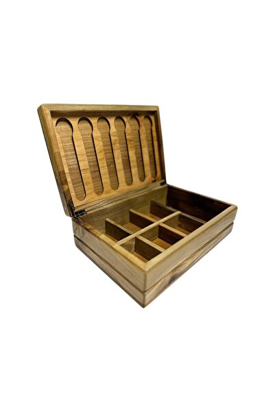 KOYMENWOODS Kapsül Kahve Standı Nespresso & Jacobs Uyumlu Kapsül Kahve Ve Poşet Çay Kutusu Kabartma At figürü