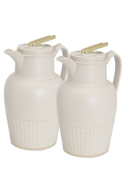 Badraig 2-Piece Coffee And Tea Vacuum Flask Khaki/Gold1 Liter