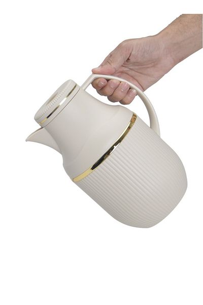 Badraig 2-Piece Coffee And Tea Vacuum Flask Khaki/Gold1 Liter