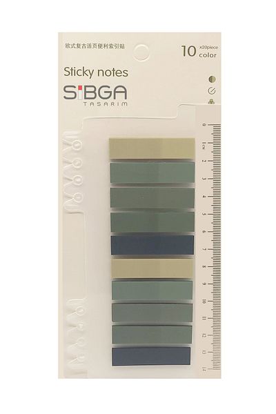 sibga tasarım Transparent Colored Postit Post-it Post It.Bookmark Bookmark Postit Sticker Note Paper 200 Sheets