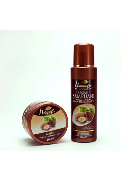 Habipoğlu Güvencesiyle Bitkisel Argan Doğal Saç Bakım Paketi