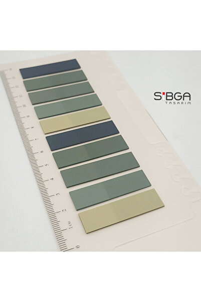 sibga tasarım Şeffaf Renkli Postit Post-it Post It. Kitap Ayracı Ayraç Postit Sticker Not Kağıdı 200 Yaprak