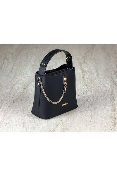 Armine Stylish Shoulder Bag with Gold Chain Detail + Scarf Gift