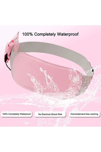 Yelajoy Waist Heating Pad, Portable, With 3 Levels of Massage, Fast Heating, Pain Relief, Suitable for Women