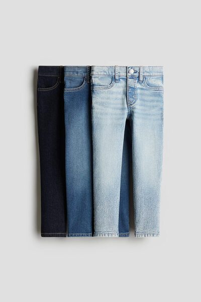 H&M 3'lü Comfort Stretch Slim Fit Jeans