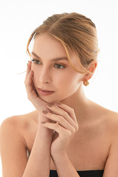 Fulla Moda Dorika Knitted Ball Earrings