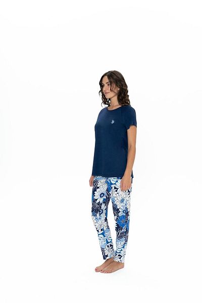 U.S. Polo Assn. Γυναικεία Σουίτα Πιτζάμα Navy Blue - 20095