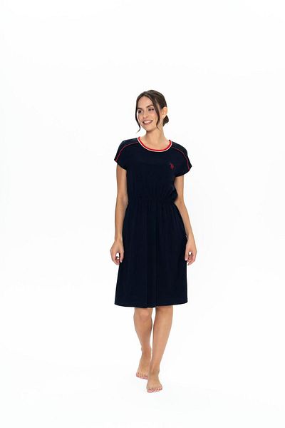 U.S. Polo Assn. Cămașă de noapte bleumarin pentru femei - 20008