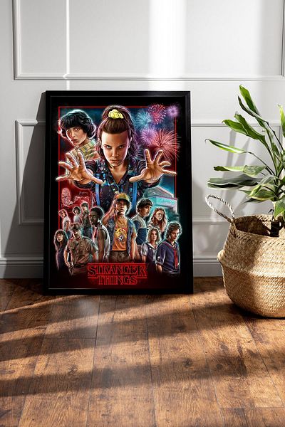 Saturn Stranger Things Pictură înrămată - Poster de serie