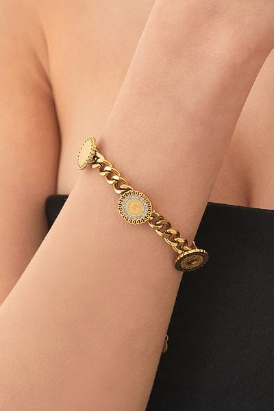 Fulla Moda Gourmet Chain Steel Bracelet