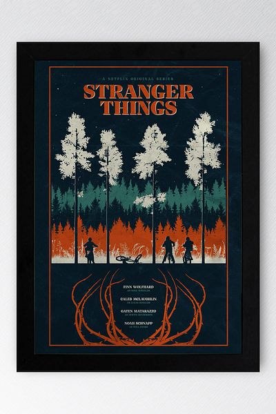 Saturn Stranger Things Pictură înrămată - Poster de serie