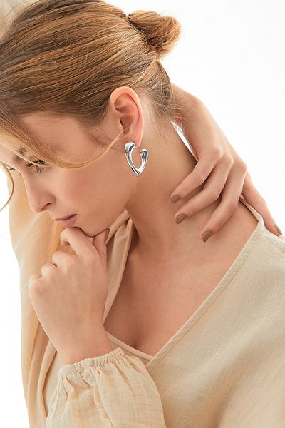Fulla Moda Heart Earrings