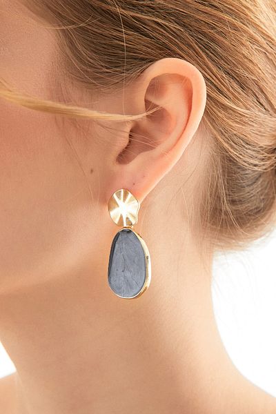 Fulla Moda Pearlescent Dangle Earrings