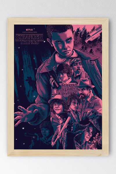 Saturn Stranger Things Pictură înrămată - Poster de serie