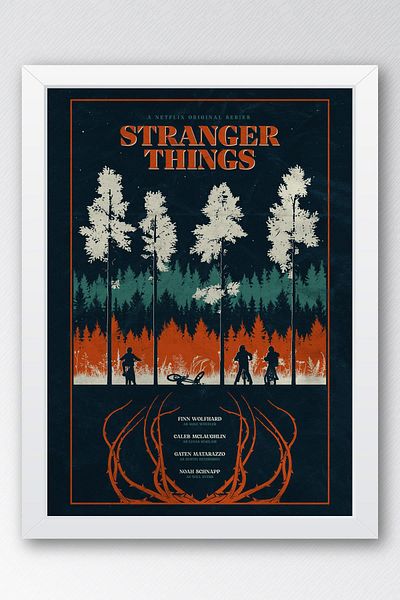 Saturn Stranger Things Pictură înrămată - Poster de serie