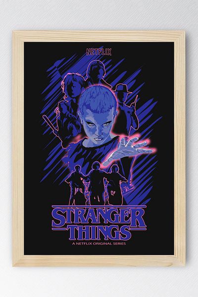 Saturn Stranger Things Pictură înrămată - Poster de serie