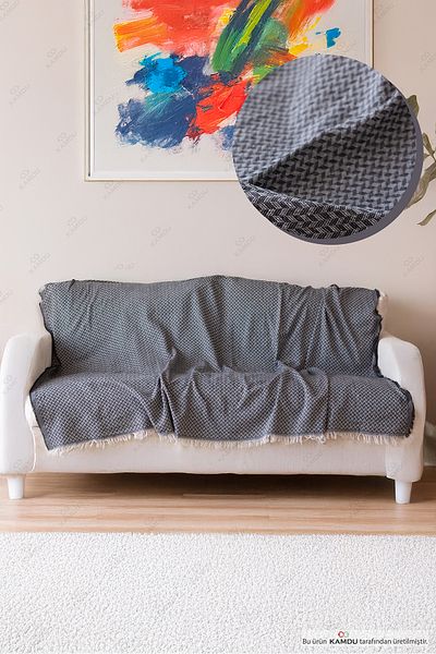 QURRY Comfort Pike - 160X200 Cotton Non-Slip Sofa Bed Cover, Tv Blanket, Single Pike