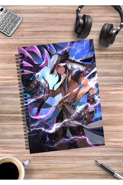 mertfigur Genshin Cyno Anime Spiral Notebook A5 (50 Sheets)
