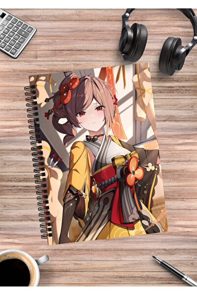 mertfigur Genshin Chiori Anime Caiet cu spirală A5 (50 coli)