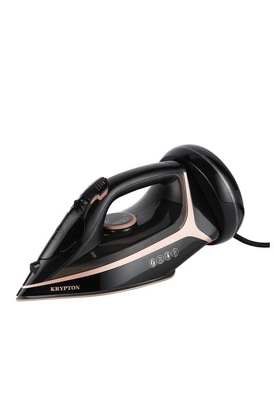 KRYPTON Steam Ironing Box with Ceramic Soleplate |Cord&Cordless Use|2200W|KNSI6557,2 Years Warranty