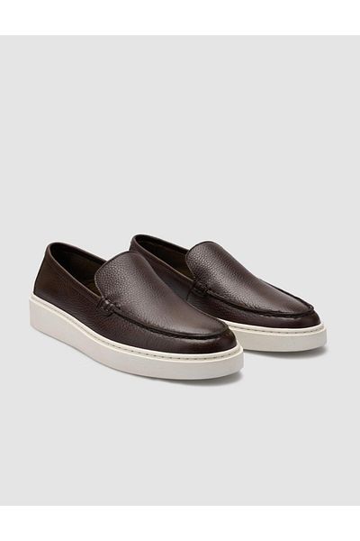 Cabani 100% Genuine Leather Brown Men's Loafer