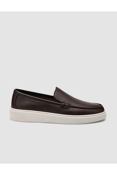 Cabani 100% Genuine Leather Brown Men's Loafer