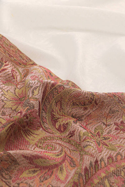 Bursa İpek Green Border Patterned Wool Shawl