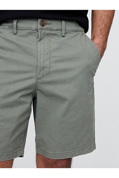 GAP Erkek Yeşil Essential Khaki Şort
