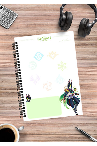 mertfigur Genshin Tighnari Anime Spiral Notebook A5 (50 Sheets)