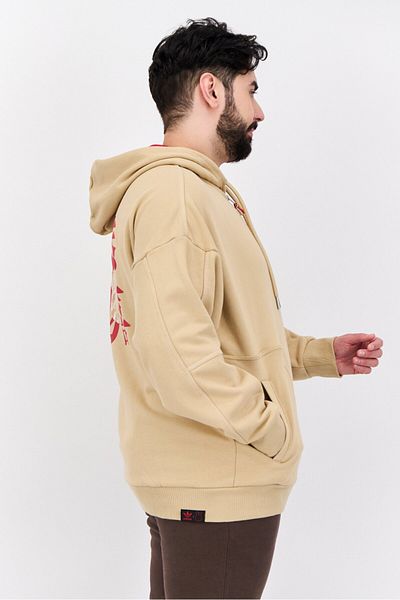 adidas Men Sportswear Fit Outdoor Sweatshirt, Beige