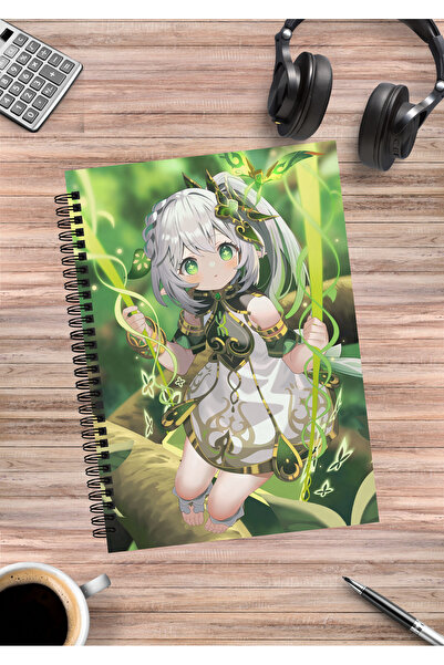 mertfigur Genshin Nahida Anime Spiral Notebook A5 (50 Sheets)