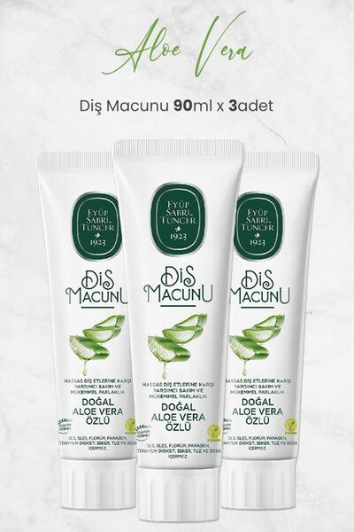 Eyüp Sabri Tuncer Diş Macunu Aloe Vera Özlü 90 ml X 3 Adet