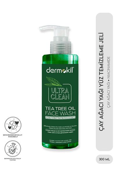 Dermokil Tea Tree Oil Facial Cleansing Gel 300 Ml