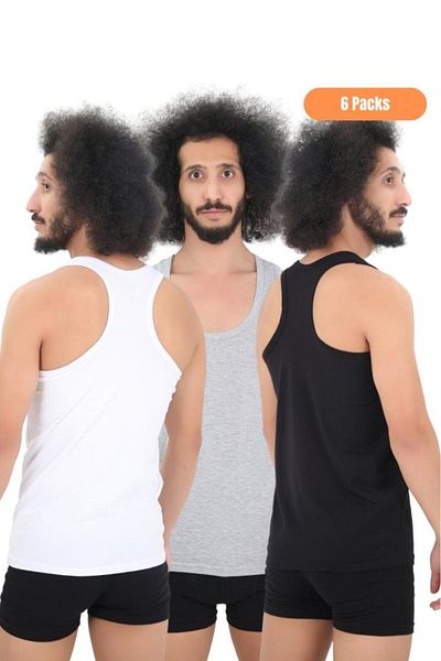 CNT Ανδρικό αθλητικό μπλουζάκι Full Lycra Rambo 6 τεμαχίων