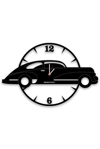 heptex Kişiye Özel Hediyelik Nostalji Araba Duvar Saati