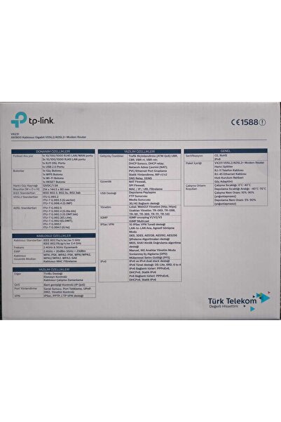 MY POLO TIME AGİNET Vx231 Wi-fi 6 Ax1800 Modem 1200mbps 5ghz Türk Telekom Otomatik Kurulum