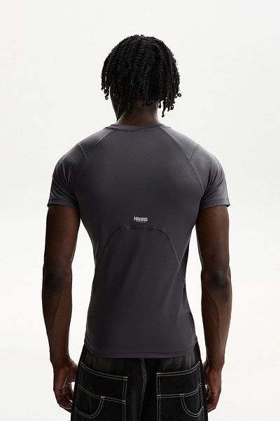 Bershka Slim fit short sleeve T-shirt with seam details