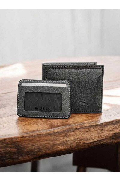 LEXA Kangaroo Model Special Boxed Gray Men's Wallet