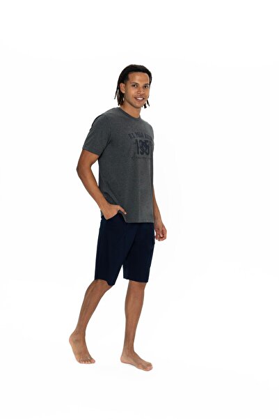 U.S. Polo Assn. Мъжки комплект антрацитни меланжови шорти - 18884