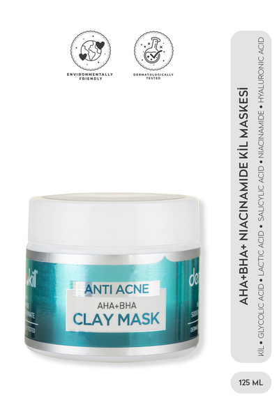 Dermokil Akne Karşıtı Aha - Bha Kil Maskesi 125 ml