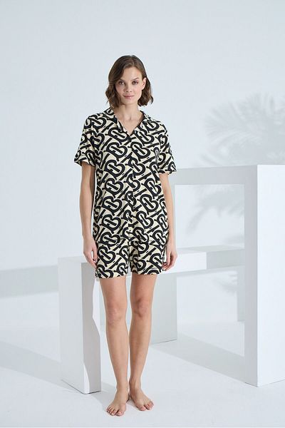 Etoile Summer Bamboo Short Sleeve Women's Shorts Set - 70002