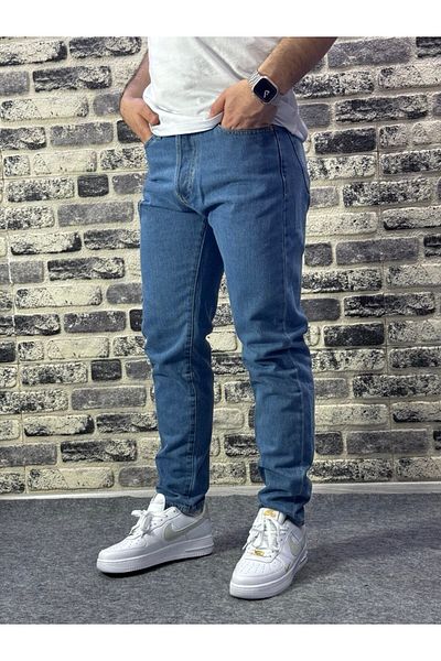 MODA Men's Boyfrend Blue Casual Clothing Jeans Pants