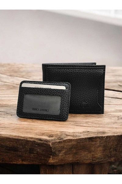 LEXA Kangaroo Model Special Boxed Black Men's Wallet