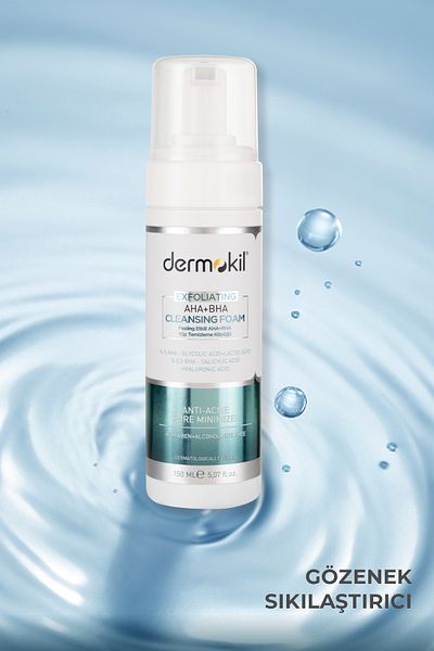 Dermokil Exfoliating Aha+bha Niacinamide Facial Cleansing Foam