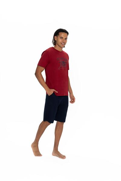 U.S. Polo Assn. Men's Burgundy Shorts Suit - 18884