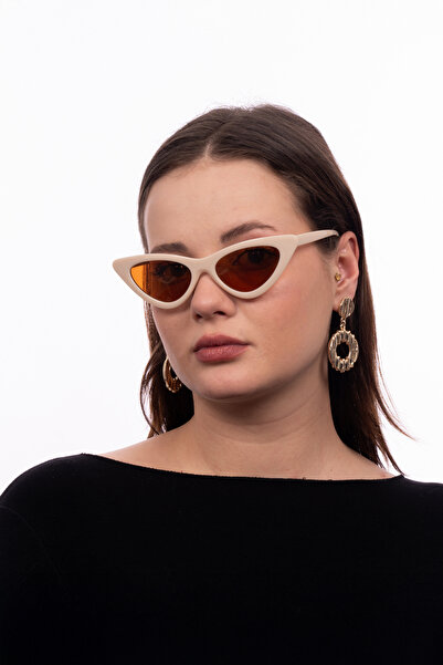 GlimmerGroove نظارة شمسية نسائية منقوشة على شكل عين القطة