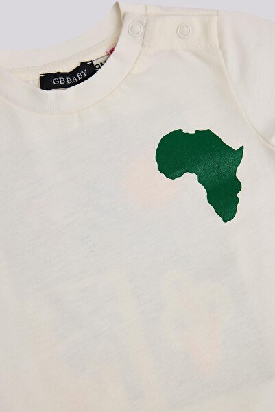 GB Baby Bg Store Baby Boy Ecru Tshirt