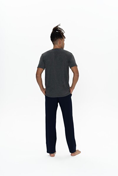 U.S. Polo Assn. Men's Anthracite Melange Pajama Set - 18901